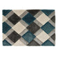 Freston Teal & White Shaggy Carpet