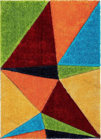 Wizo Multicolour Shaggy Carpet