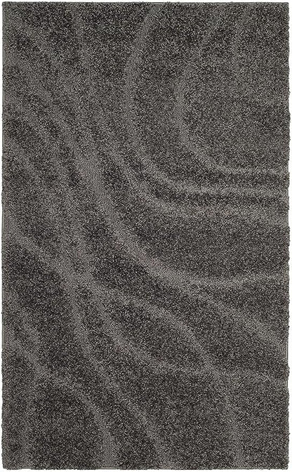 Swirl Grey Shaggy Carpet