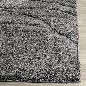 Swirl Grey Shaggy Carpet