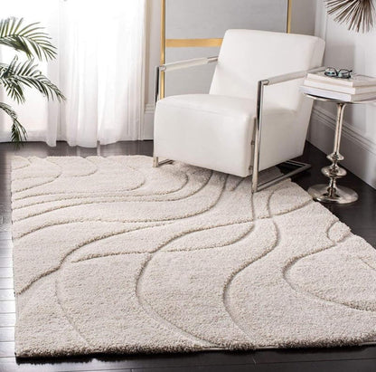 Delta Ivory Shaggy Carpet