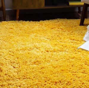 Delta Yellow Shaggy Carpet