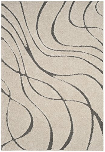 Swirl Light Beige Shaggy Carpet