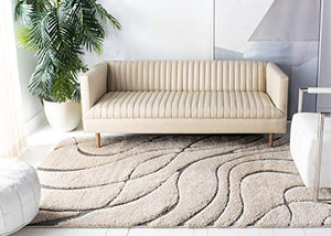 Swirl Light Beige Shaggy Carpet