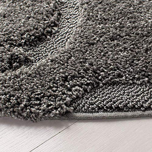 Embossed Grey Shaggy Carpet