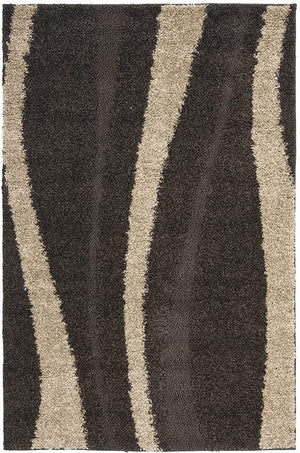 Zest Brown & Beige Shaggy Carpet