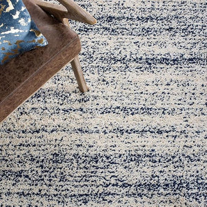 Henry White & Blue Mix Shaggy Carpet