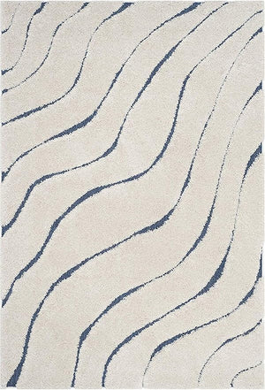 Swirl Ivory Shaggy Carpet