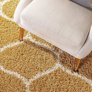 Mustard Yellow Shaggy Carpet