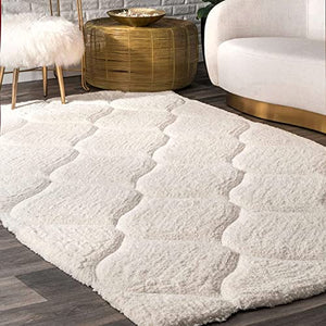 Resmon Ivory Shaggy Carpet