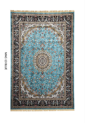 Blue Persian Silk Carpet