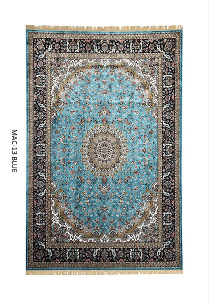 Blue Persian Silk Carpet