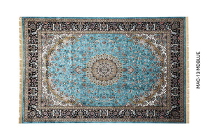 Blue Persian Silk Carpet
