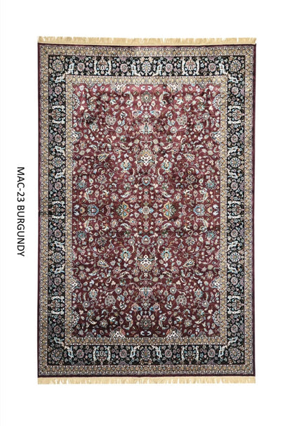 Burgundy Persian Silk Carpet