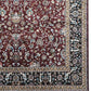 Burgundy Persian Silk Carpet