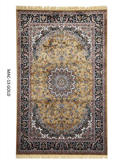 Gold Persian Silk Carpet