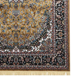 Gold Persian Silk Carpet