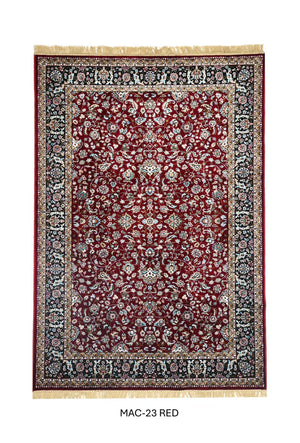 Rich Red Persian Silk Carpet