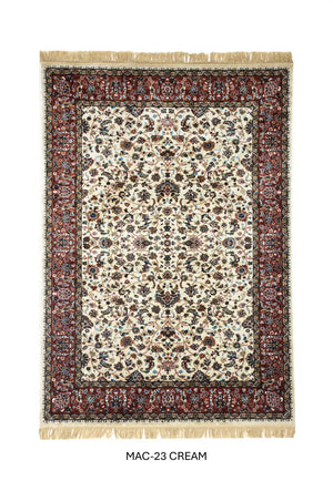Rich Cream Persian Silk Carpet