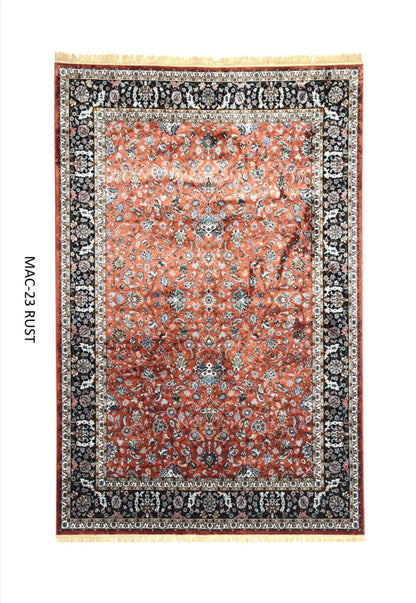 Rust Persian Silk Carpet