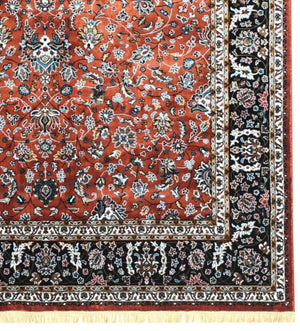 Rust Persian Silk Carpet