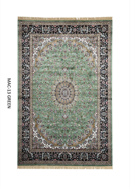 Green Persian Silk Carpet