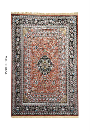 Rust Persian Silk Carpet