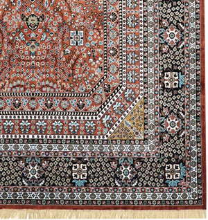 Rust Persian Silk Carpet