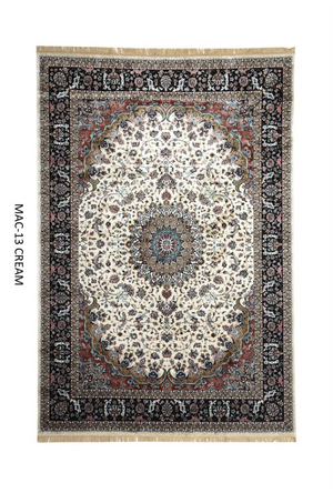 Cream Persian Silk Carpet