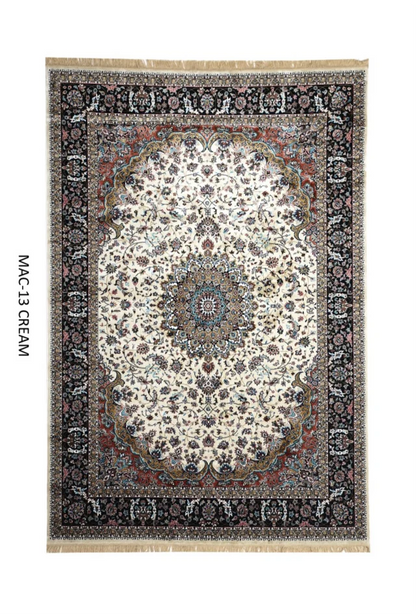 Cream Persian Silk Carpet
