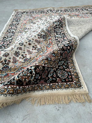 Cream Persian Silk Carpet