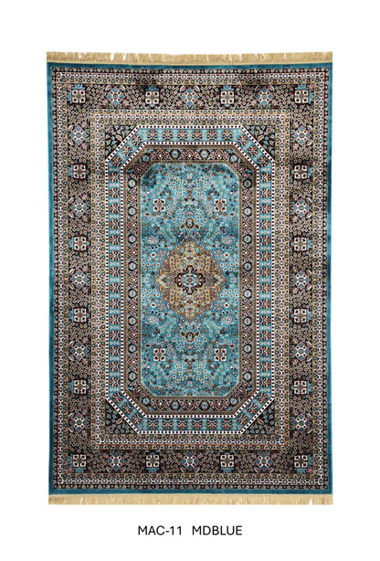 Blue Persian Silk Carpet