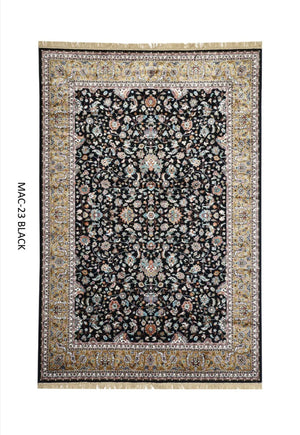 Black Persian Silk Carpet