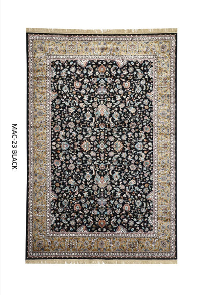 Black Persian Silk Carpet