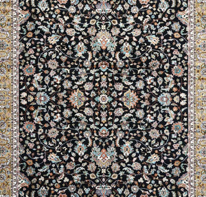 Black Persian Silk Carpet