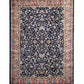 Navy Blue Persian Silk Carpet