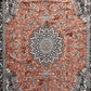 Rust Persian Silk Carpet