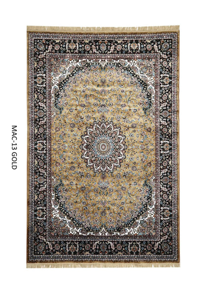 Gold Persian Silk Carpet