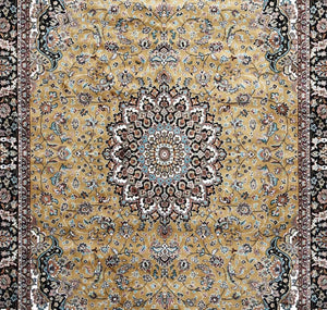 Gold Persian Silk Carpet