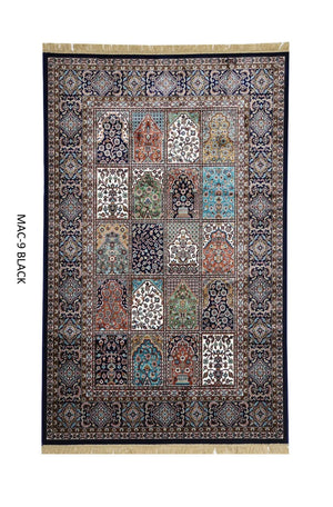 Black Persian Silk Carpet