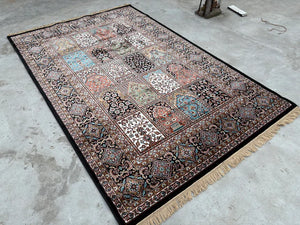 Black Persian Silk Carpet