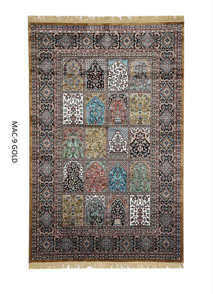 Gold Persian Silk Carpet