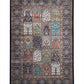 Navy Blue Persian Silk Carpet