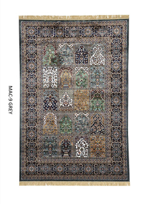 Gray Persian Silk Carpet