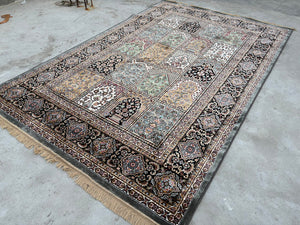 Gray Persian Silk Carpet