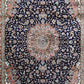Navy Persian Silk Carpet
