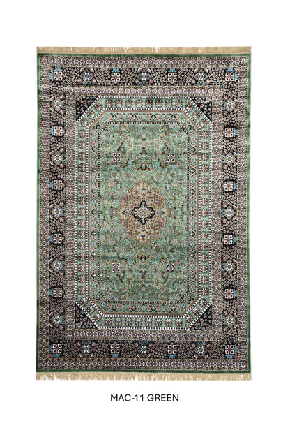 Green Persian Silk Carpet