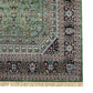 Green Persian Silk Carpet