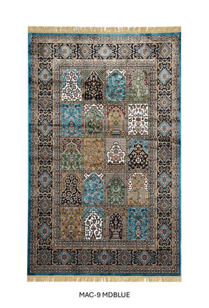 Blue Persian Silk Carpet
