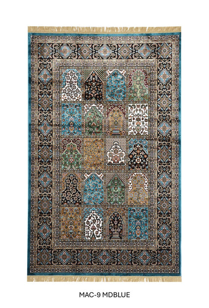 Blue Persian Silk Carpet